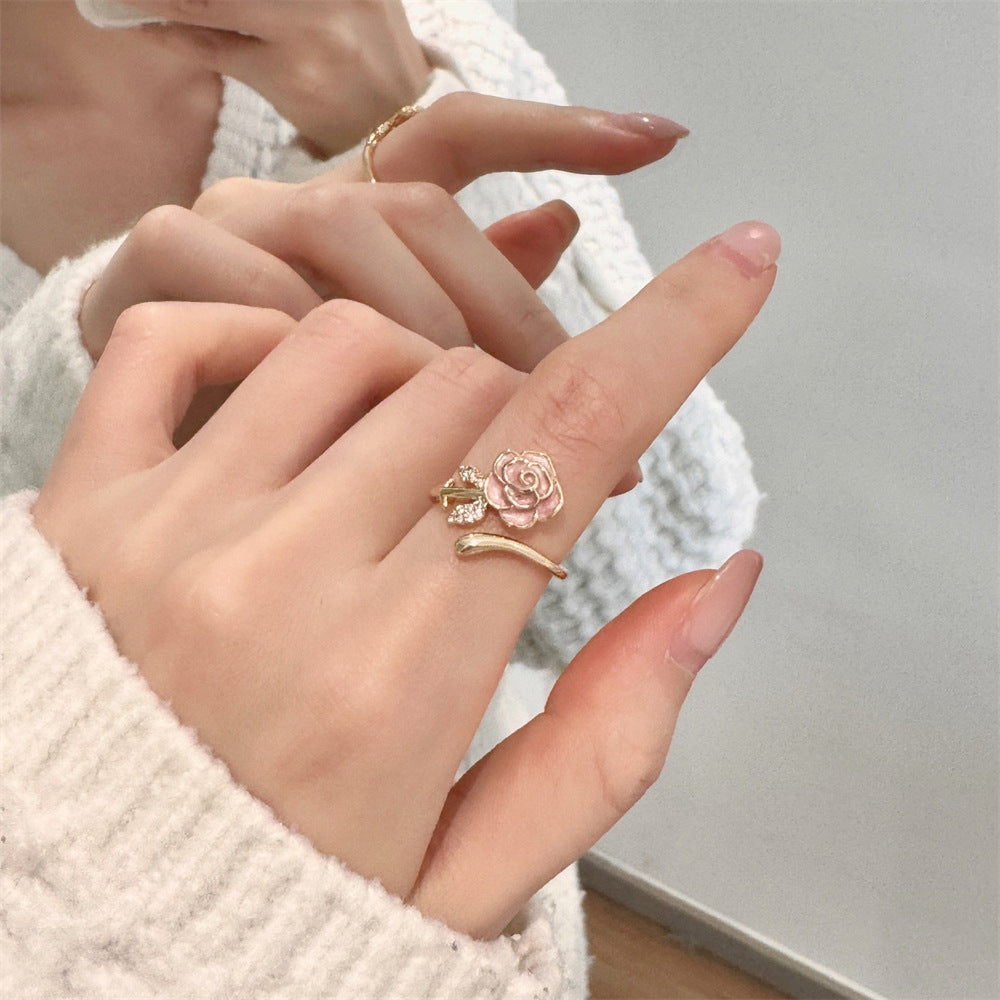 Pink Flower Ring