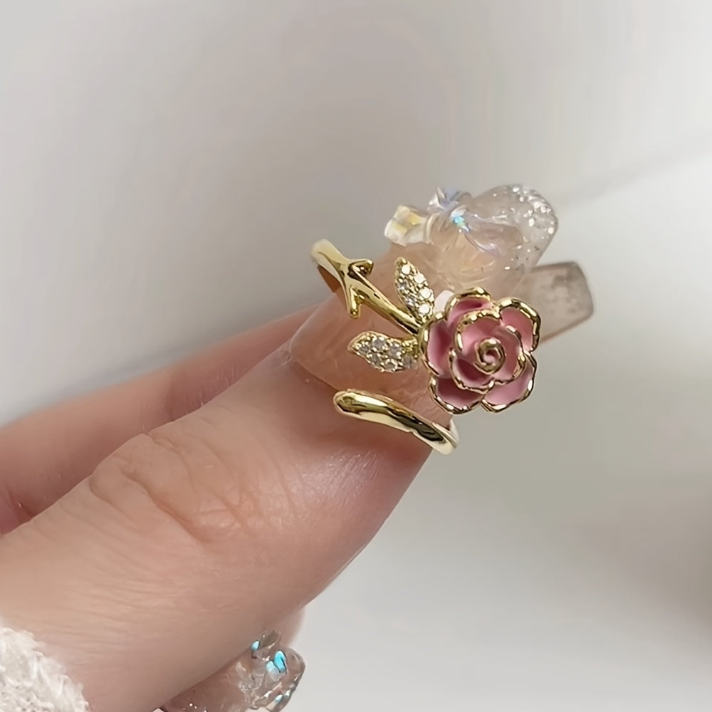 Pink Flower Ring