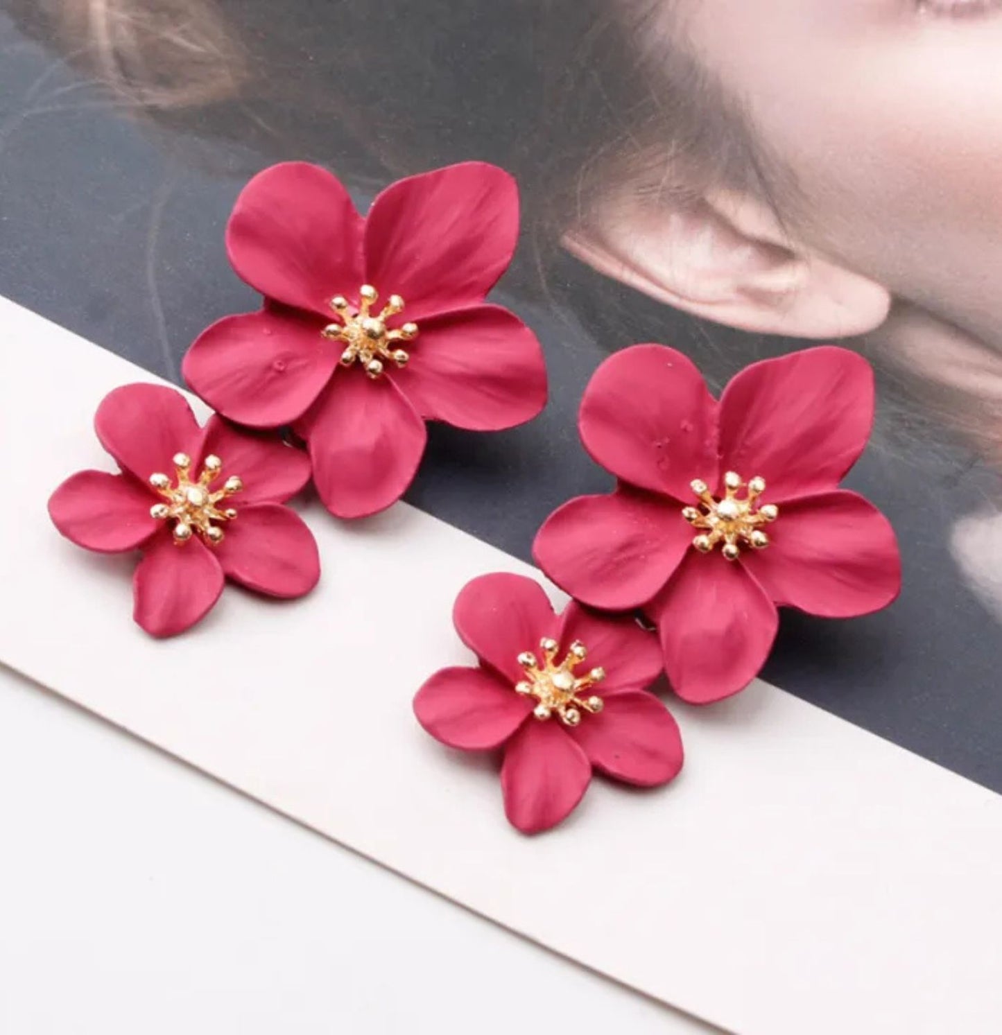 Double Flower Earrings