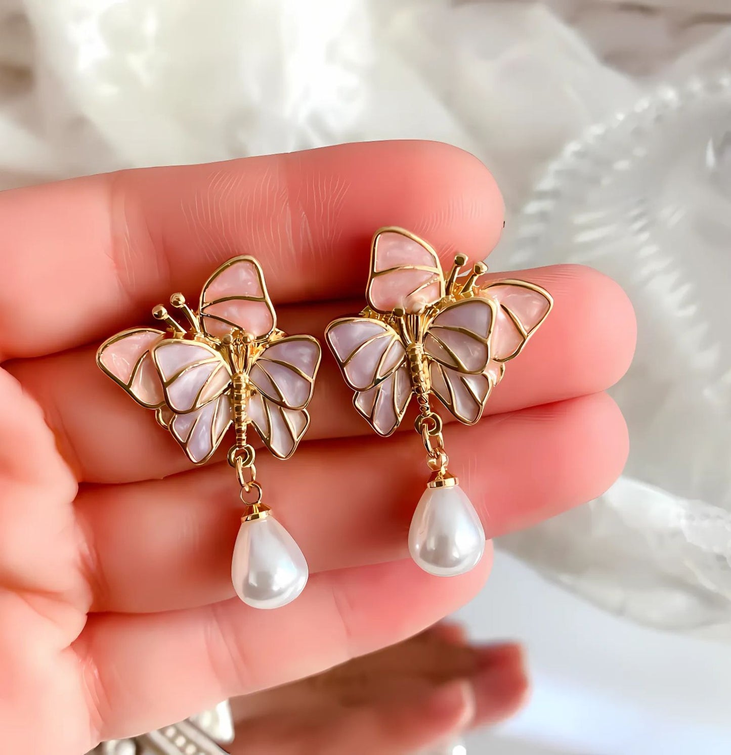 Double Butterfly Earring