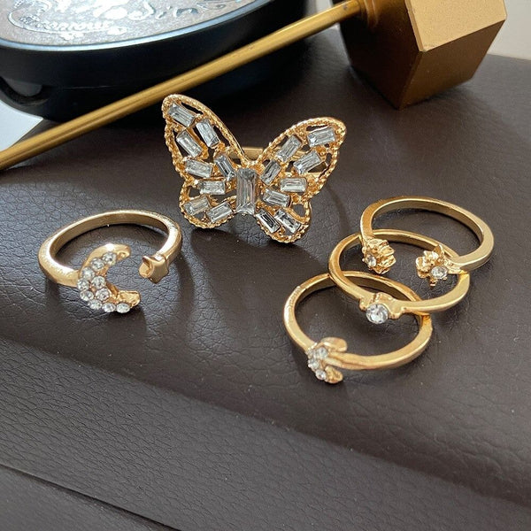 Butterfly Knuckle Rings