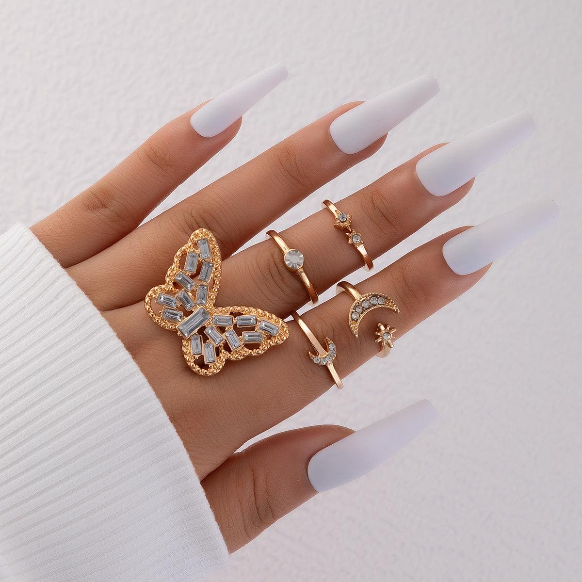 Butterfly Knuckle Rings