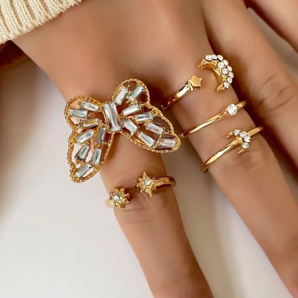 Butterfly Knuckle Rings