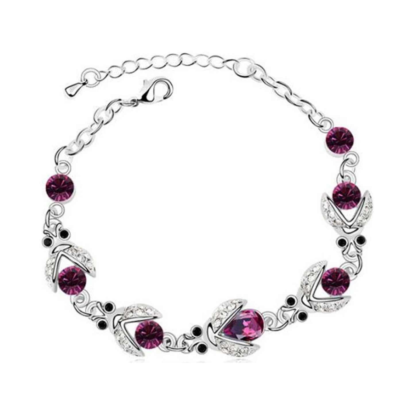 Gemstone Rose Bracelet